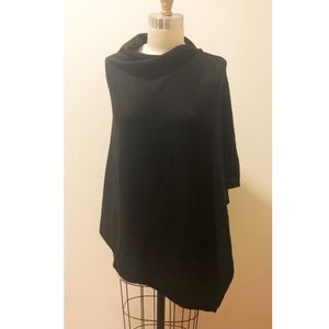 Black Cashmere Poncho